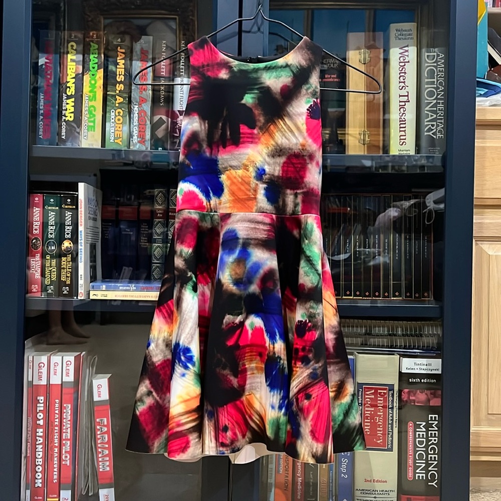 Girls Milly Minis Dress. Size 10. Watercolor print.